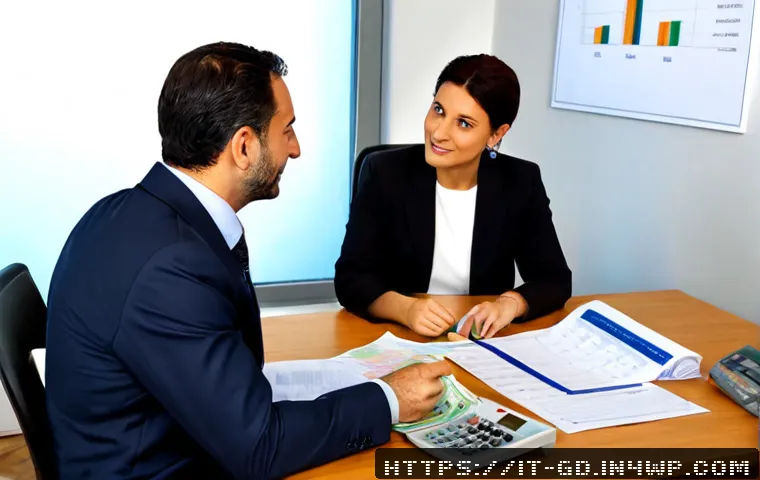 Home 30 부채 상환 우선순위 설정을 위한 전문가의 조언 - Photorealistic financial consultation in a bright modern Italian office, a trusted middle-aged advis...