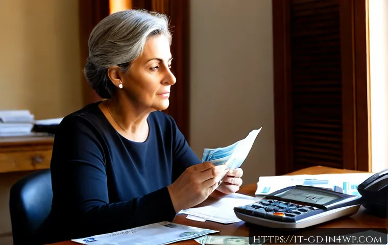 Home 17 부채 상환 우선순위 설정의 경제적 효과 - Photorealistic Italian home office scene showing a middle-aged woman calmly organizing debt repaymen...